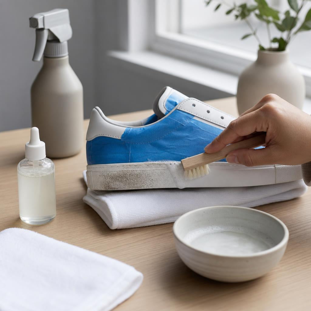 Witte randen sneakers schoonmaken - zo krijg je ze weer wit