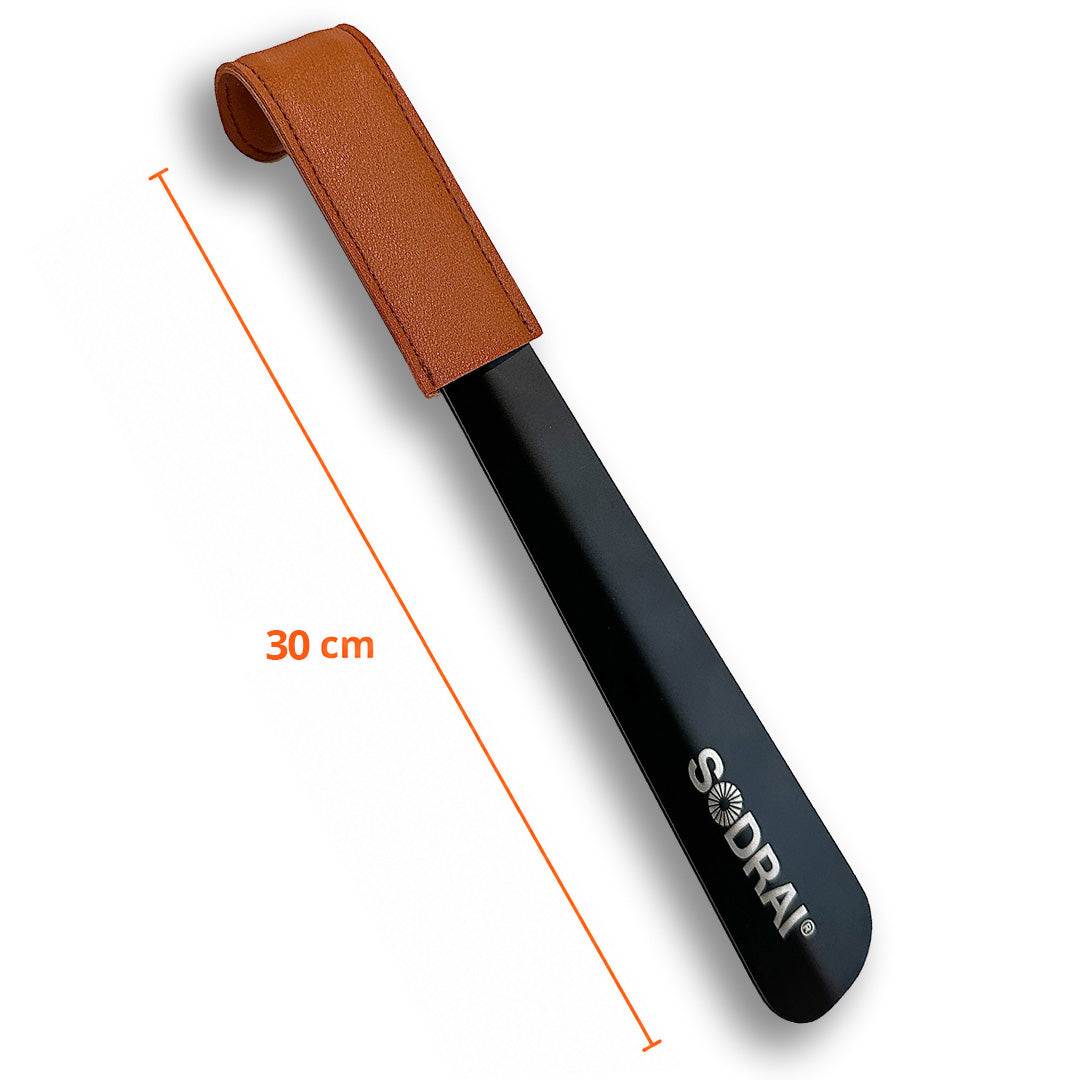 Sodrai schoenlepel roestvrijstaal 30 cm front view