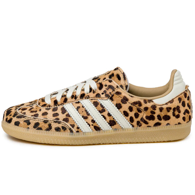 Adidas Samba OG Leopard Magic Beige front view sneaker