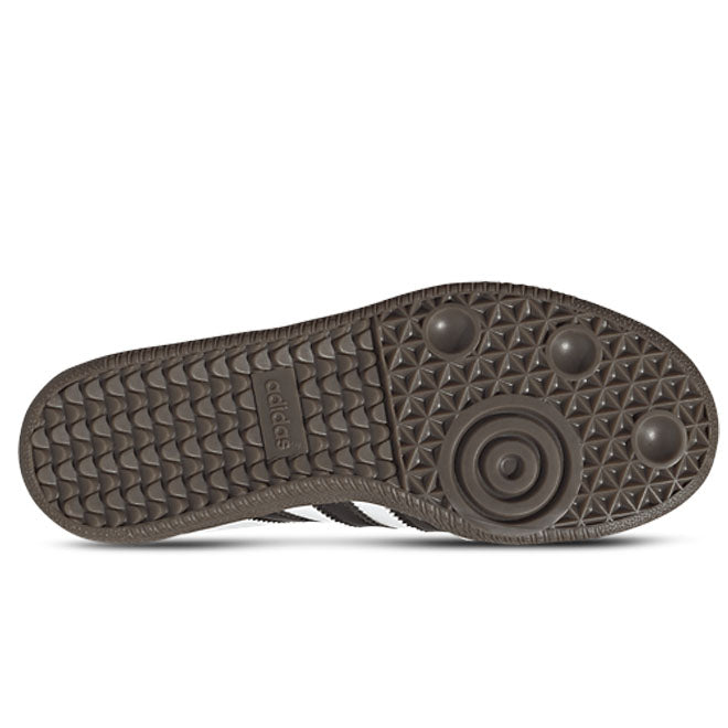 adidas Samba OG PS White Black Gum zool met klassieke gum buitenzool en grip patroon