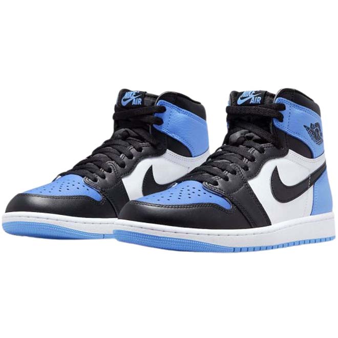 Air Jordan 1 Retro High OG UNC Toe side view sneaker