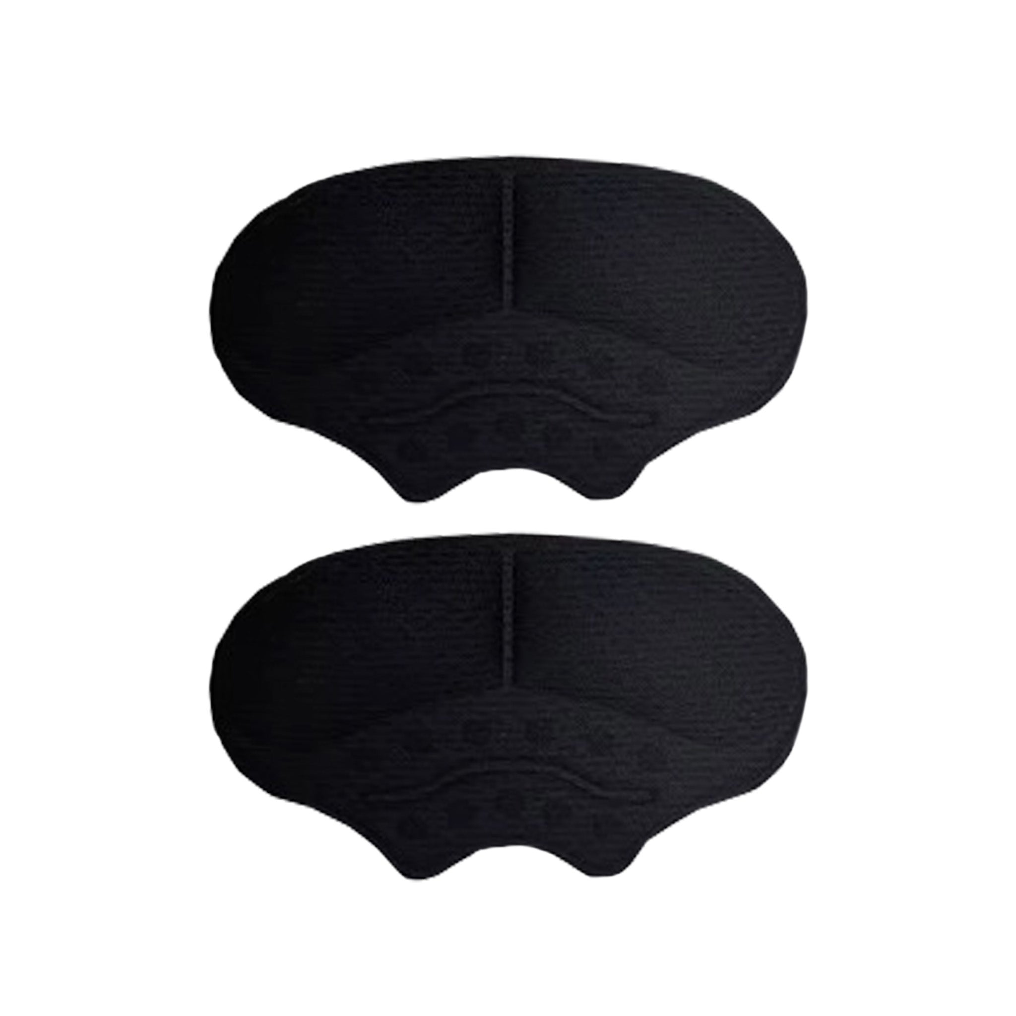 Anti slip hielkussen zwart 2 stuks front view hiel ondersteuning