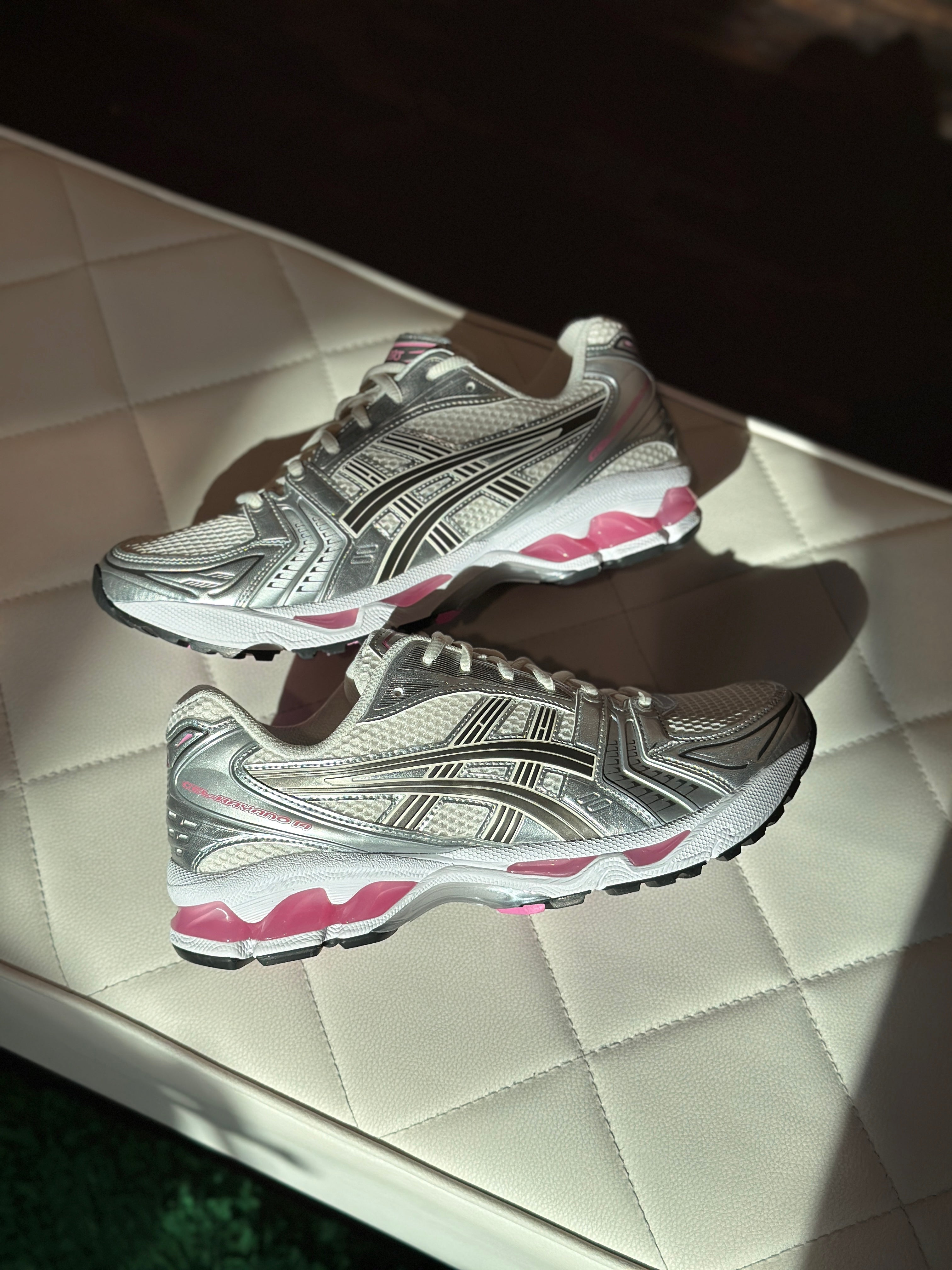 ASICS Gel-Kayano 14 Cream Sweet Pink sneaker in-store real life