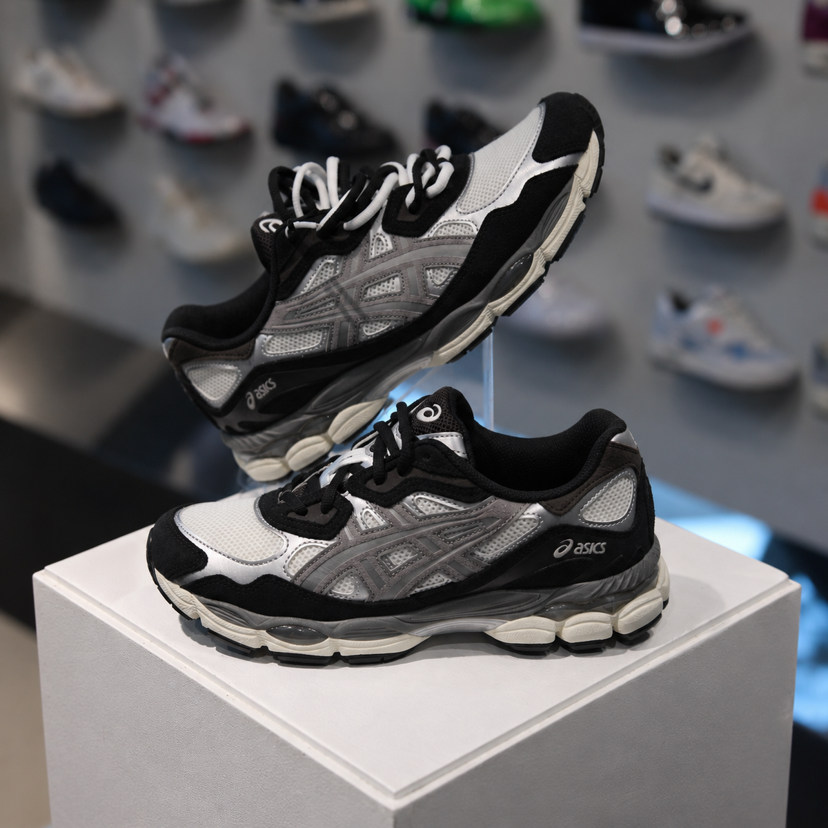 ASICS Gel-NYC Ivory Clay Grey in de winkel met echte kleur en premium afwerking