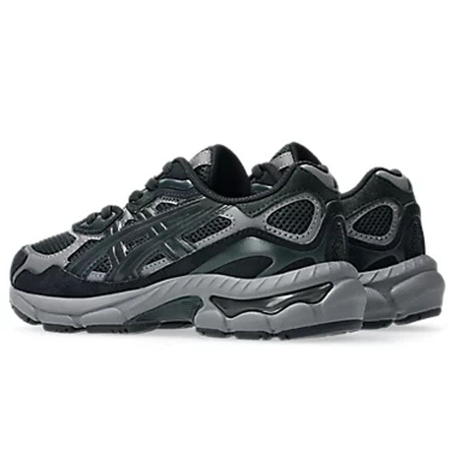 ASICS Kids Gel-NYC Graphite Grey Black back side view sneaker