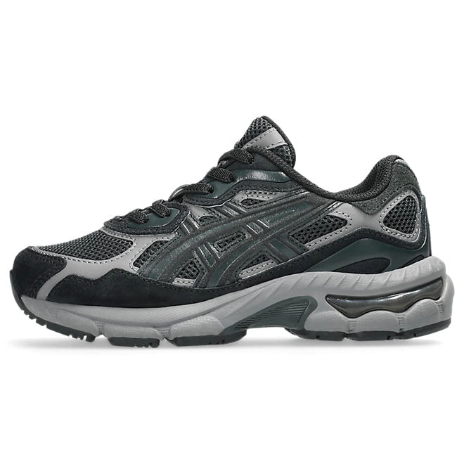 ASICS Kids Gel-NYC Graphite Grey Black front view sneaker