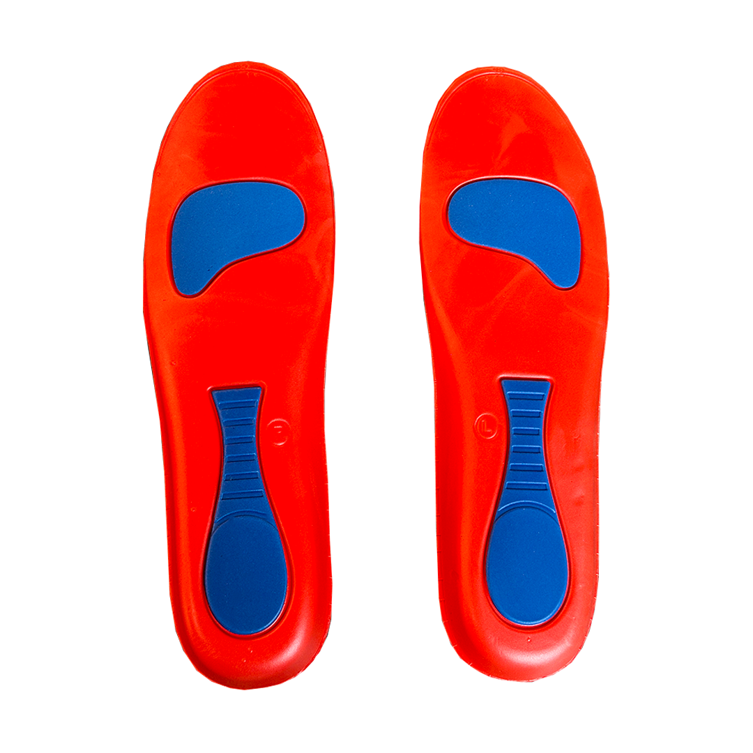 Gel sport inlegzolen anti slip onderkant grip detail