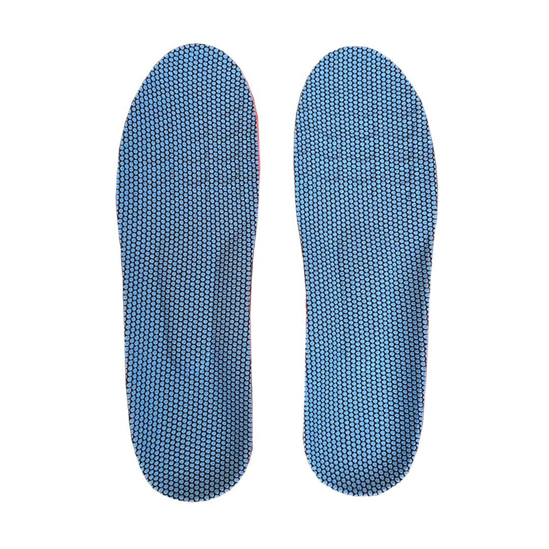 Gel sport inlegzolen bovenkant top view gel zones en demping detail