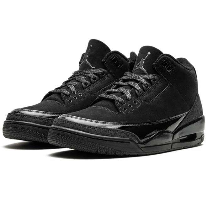 Jordan 3 Retro Black Cat sneaker zijkant