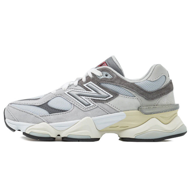 New Balance 9060 Rain Cloud Grey front view sneaker