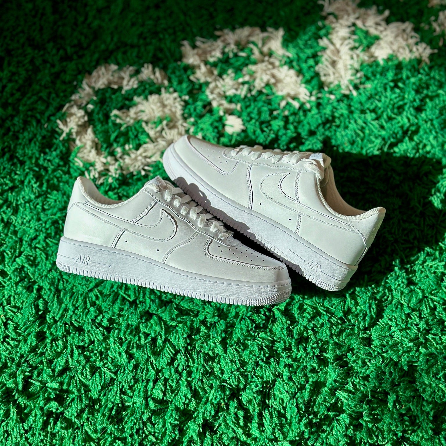 Nike Air Force 1 Low 07 White GS instore view available at HypedPair sneaker store