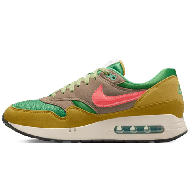 Nike Air Max 1 '86 PRM Powerwall front view gele premium sneaker met grote Air unit