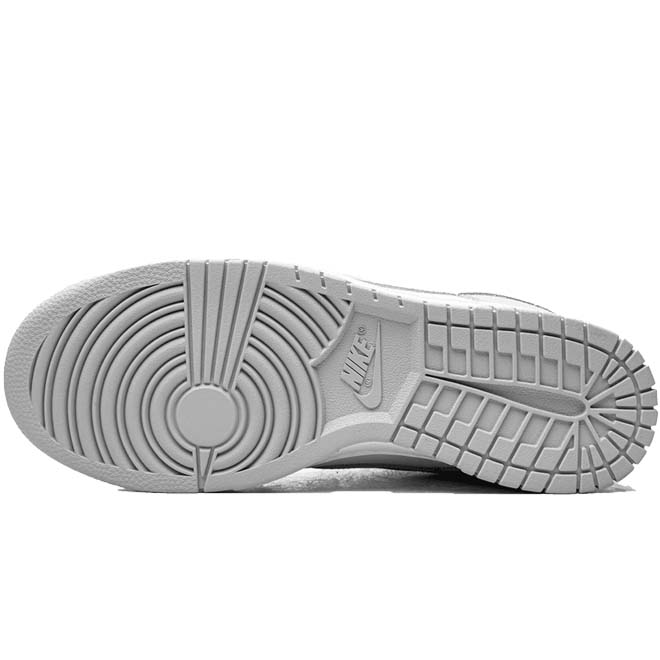 Nike Dunk Low Grey Fog zool onderkant grip patroon detail
