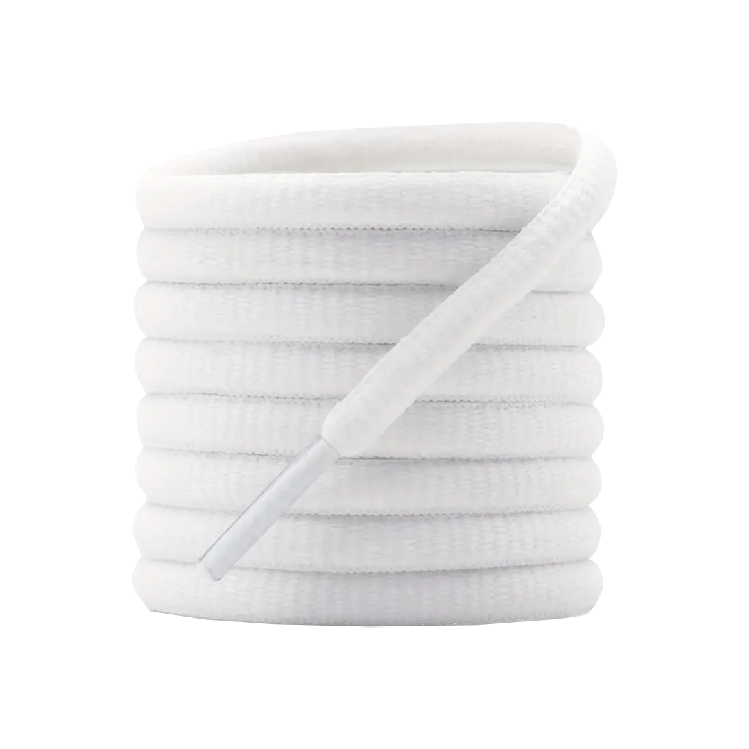 Ovale witte ASICS en New Balance veters premium kwaliteit duurzame schoenveters voor sneakers
