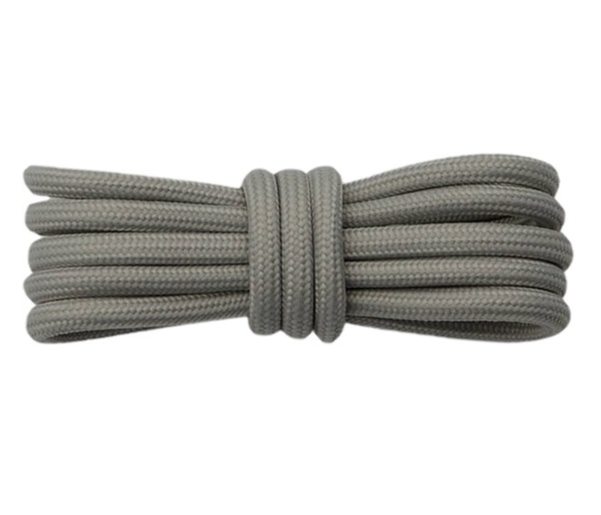 Ronde veters grijs Yeezy sneaker replacement laces front view