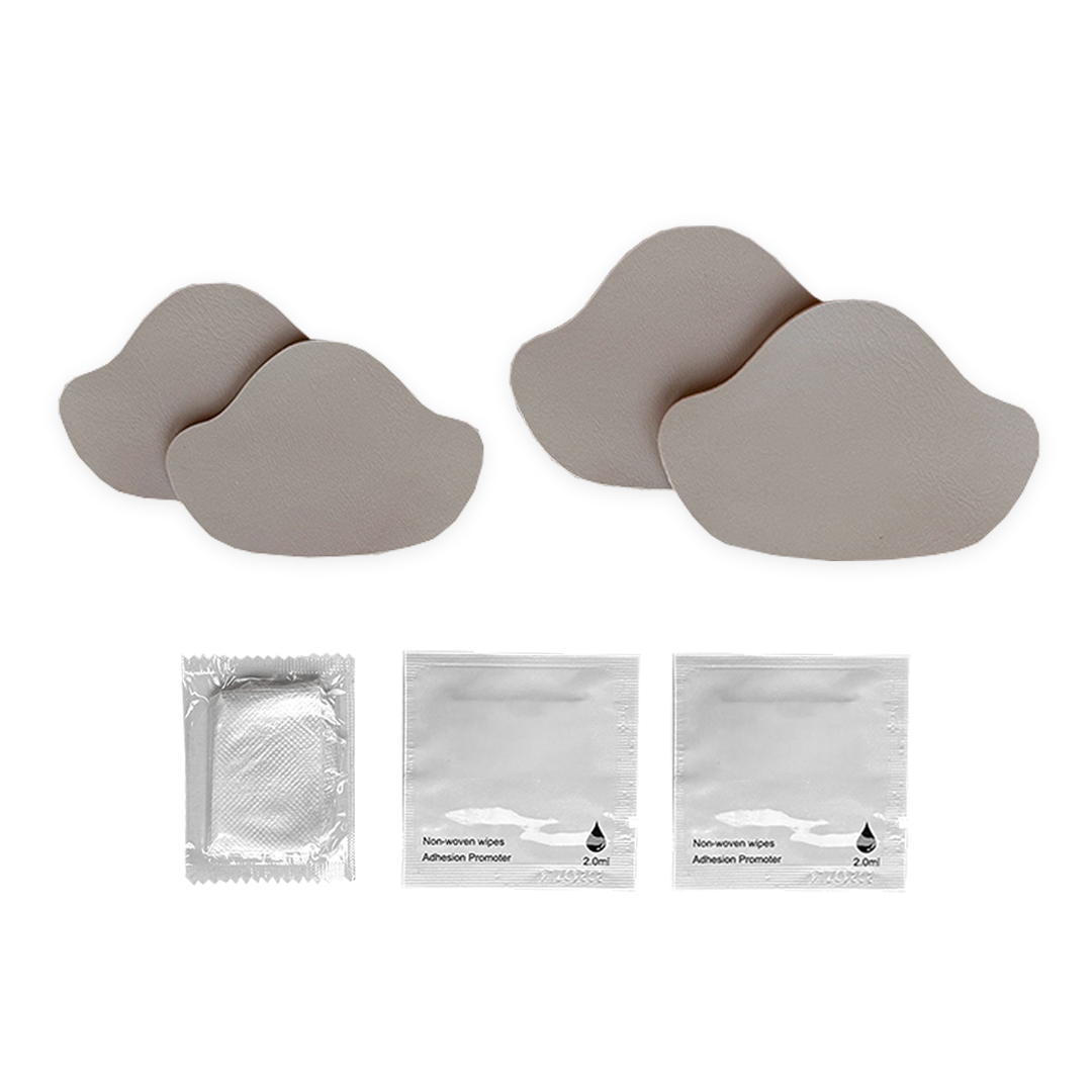 Grijze schoen hiel reparatie pads 2 sets 4 stuks premium kwaliteit