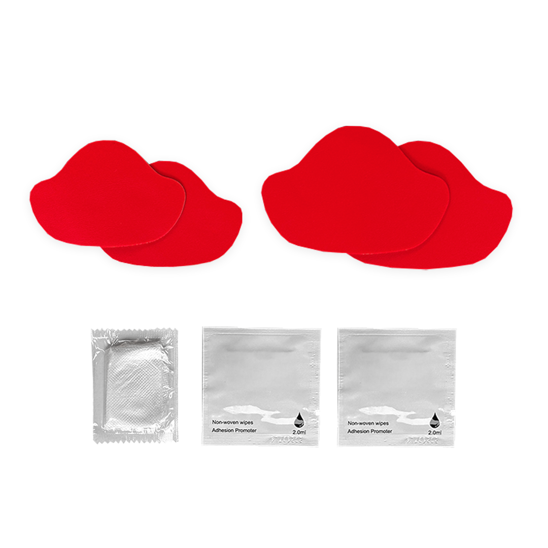 Rode schoen hiel reparatie pads 2 sets 4 stuks premium kwaliteit