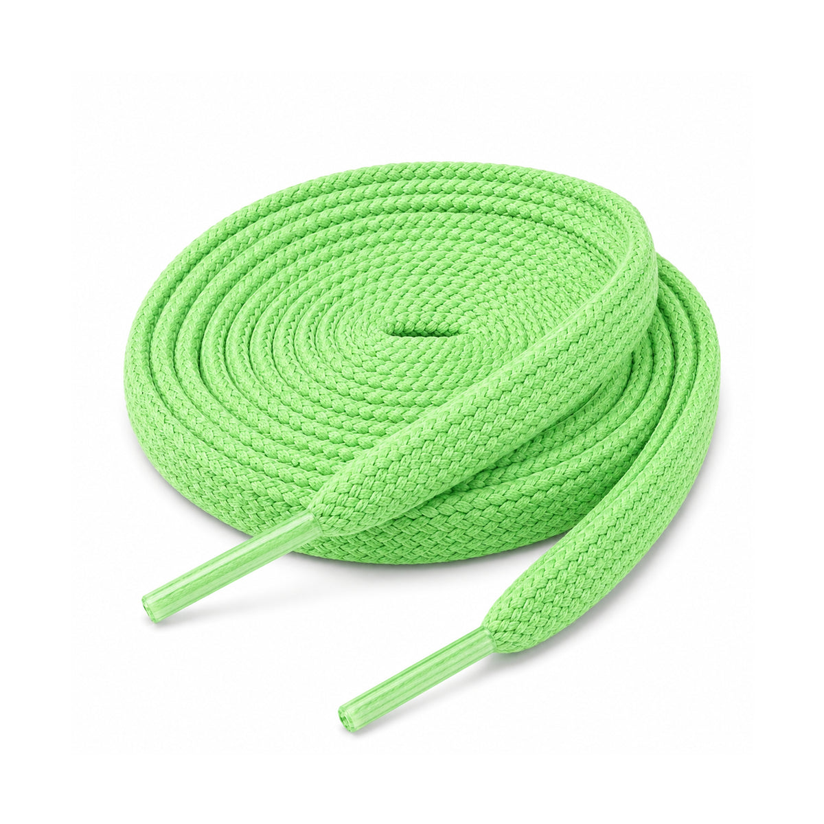 Schoenveters Lichtgroen 100-140cm - Platte Veters - Sneaker Veters