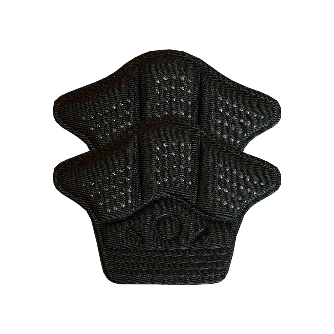 Sodrai hielzooltjes zwart anti slip front view comfort hiel ondersteuning
