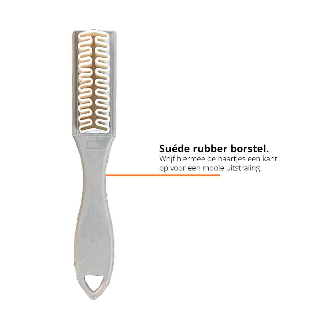 Suede Set - Suede Kit - Borstel + Gum - Suede Borstel