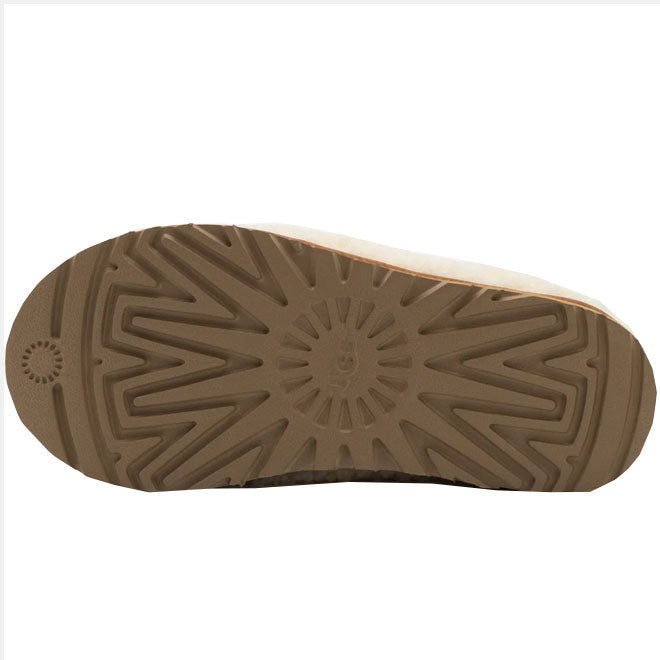 UGG Tasman Maxi Curly Slipper Natural zool onderkant grip en outdoor detail