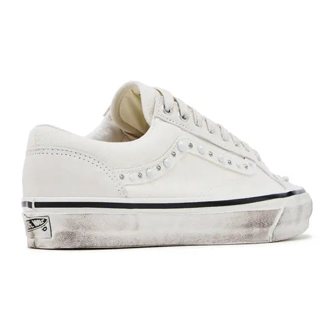 Vans OTW Old Skool 36 Pearlized Pack Marshmallow achterkant met Vans branding en crèmekleurige afwerking