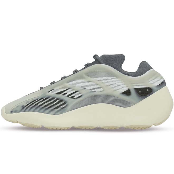 Adidas Yeezy Boost 700 V3 Fade Salt front view grijs beige futuristische sneaker