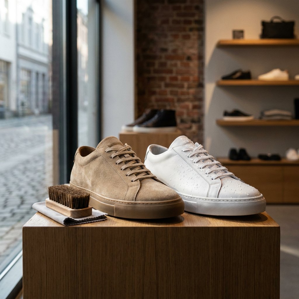 Suède vs leren sneakers: verschillen, onderhoud en keuze
