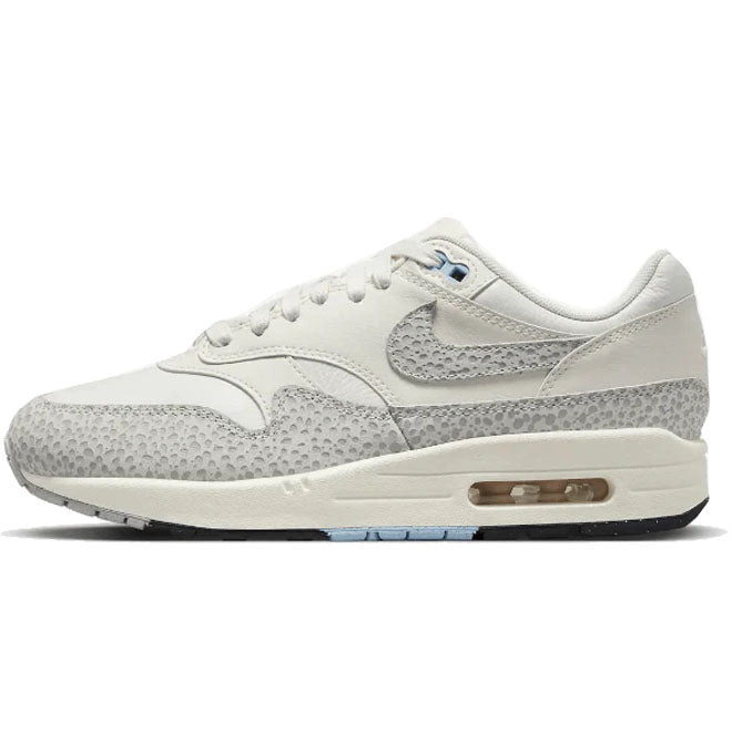Nike Air Max 87 Safari Summit White Phantom front view crème sneaker met Safari details