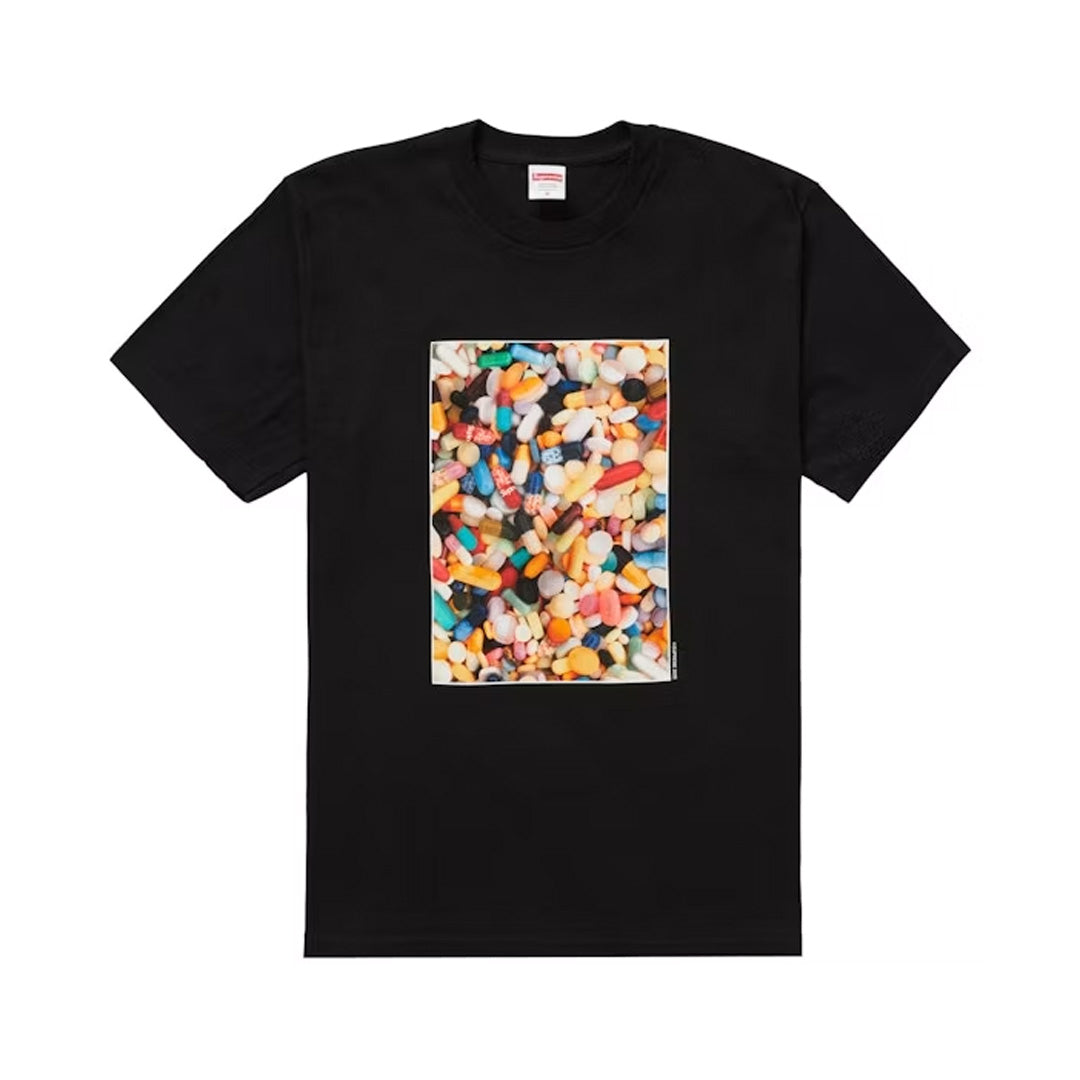Supreme pills Tee black front view zwart T-shirt met Supreme graphic