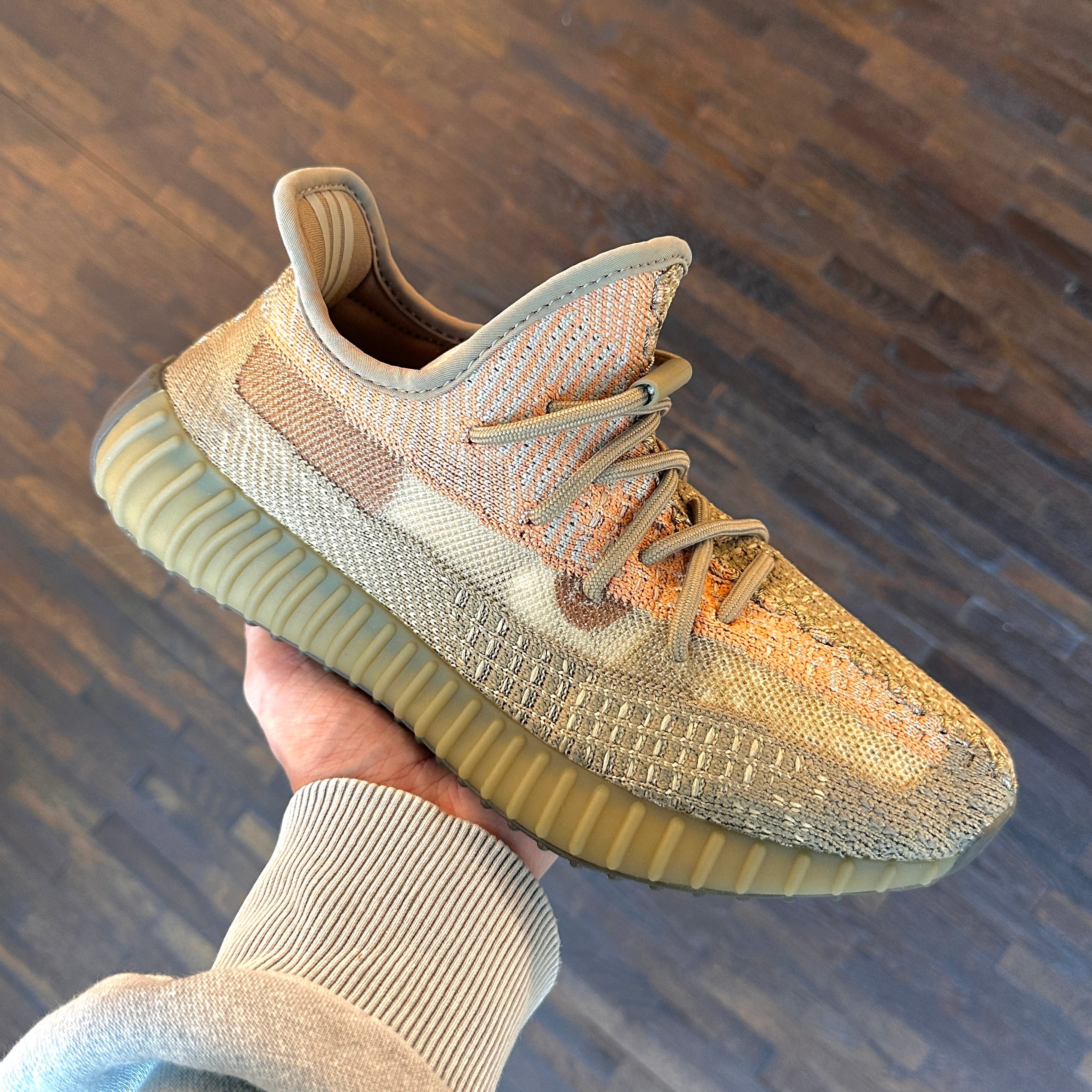 Yeezy Boost 350 V2 Sand Taupe sneaker in-store real life