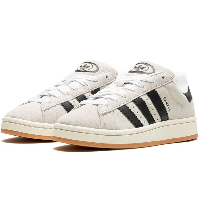 Adidas Campus 00s Crystal White Core Black sneaker zijkant