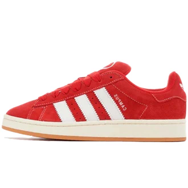 Adidas Originals Campus 00s Better Scarlet front view rode suede sneaker chunky zool