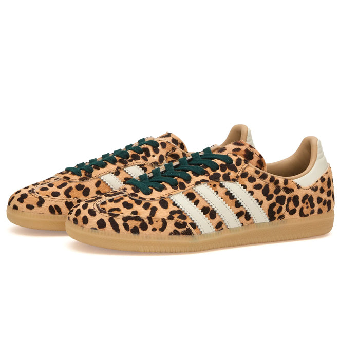 Adidas Samba OG Leopard Magic Beige sneaker zijkant leopard print