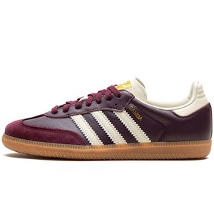 Adidas Samba OG Maroon Gold Metallic (W)