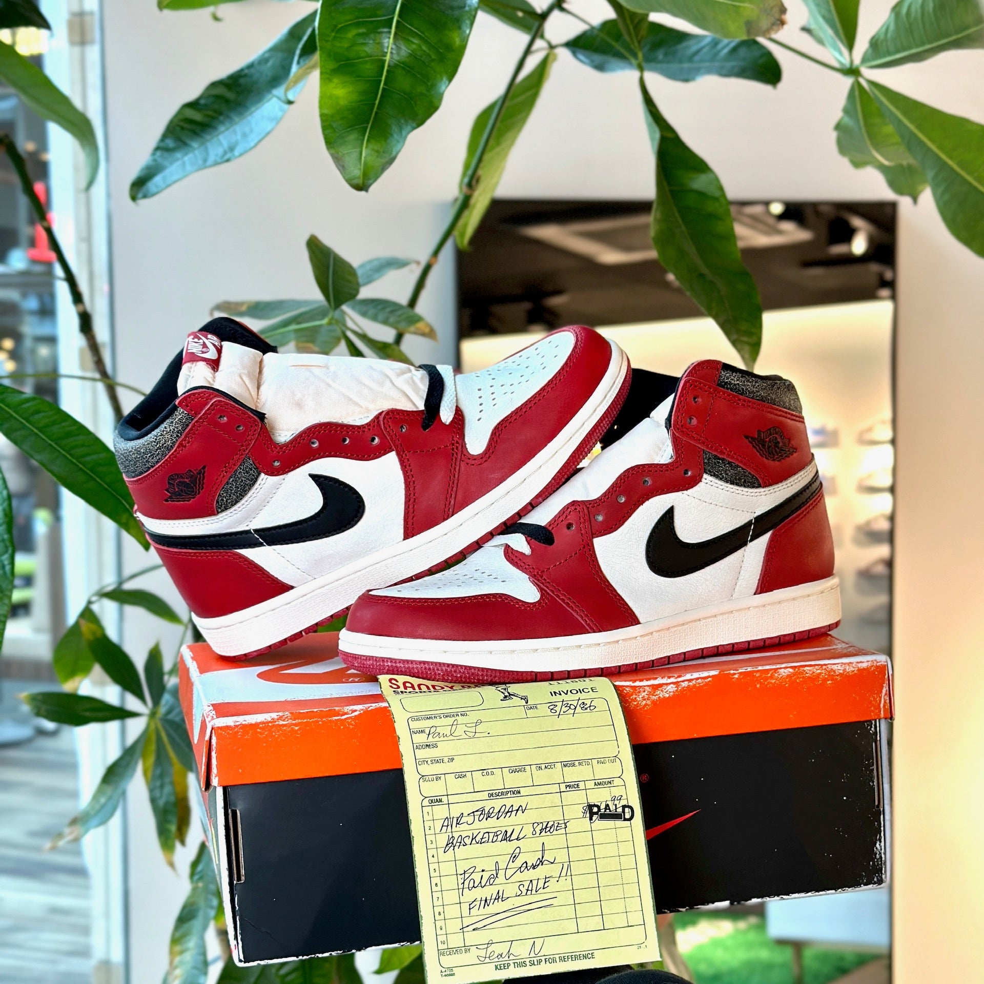 Air Jordan 1 Retro High OG Lost and Found sneaker in-store real life