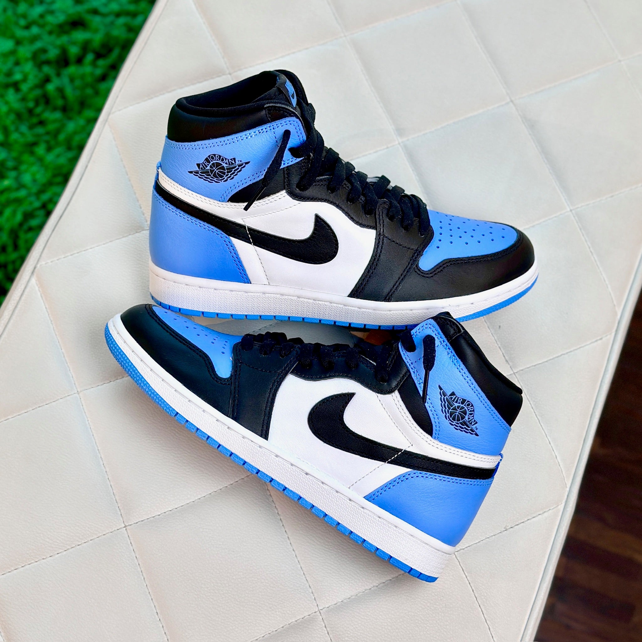 Air Jordan 1 Retro High OG UNC Toe instore view available at HypedPair sneaker store  