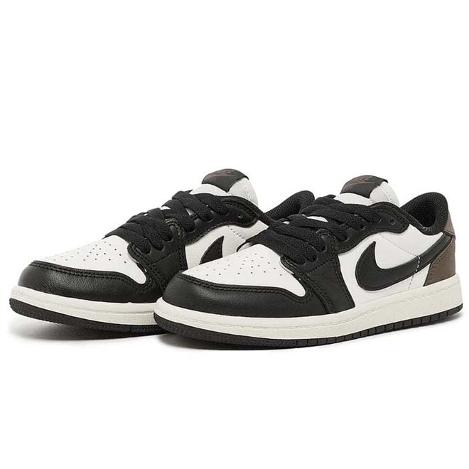 Air Jordan 1 Retro Low OG Mocha PS side view preschool sneaker