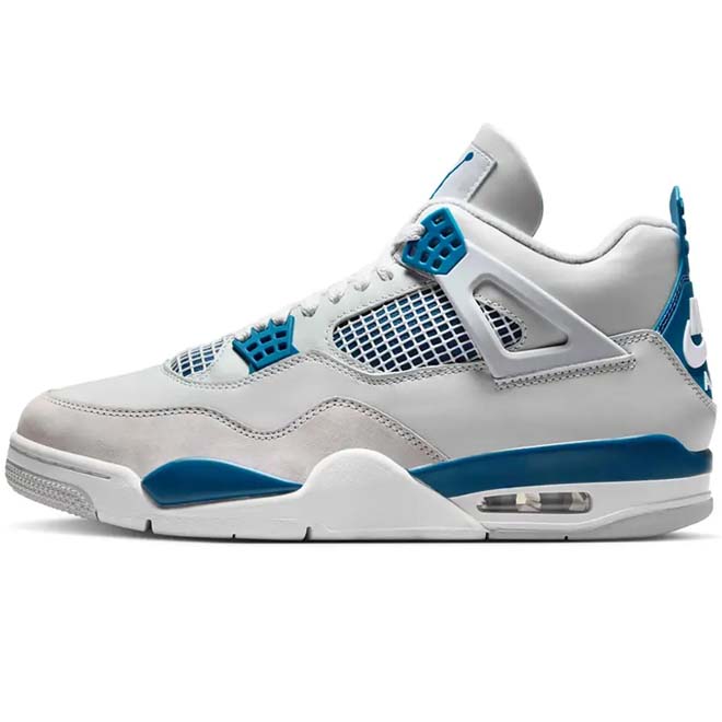 Air Jordan 4 Retro Military Blue front view sneaker  