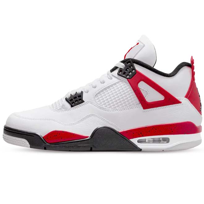 Air Jordan 4 Retro Red Cement front view sneaker