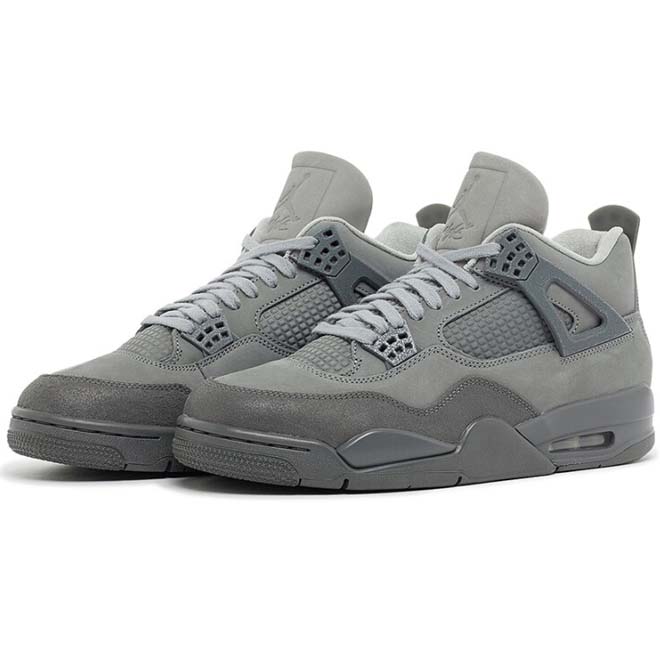 Air Jordan 4 Retro SE Paris Olympics Wet Cement side view sneaker  