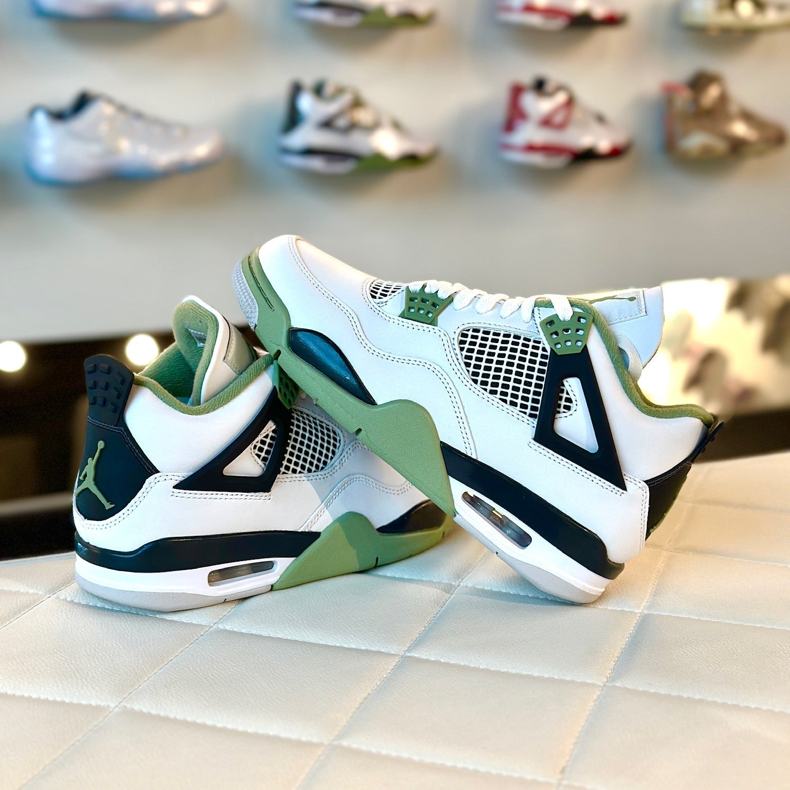 Air Jordan 4 Retro Seafoam women instore view available at HypedPair sneaker store  