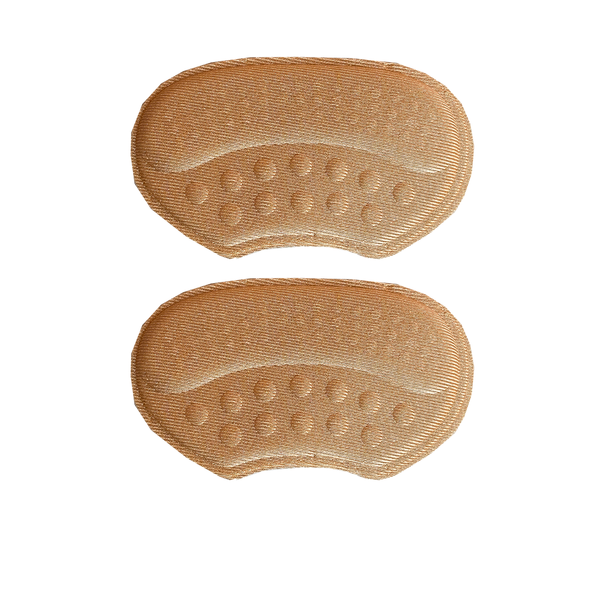 Anti slip pads beige 2 stuks front view extra grip en comfort in schoenen