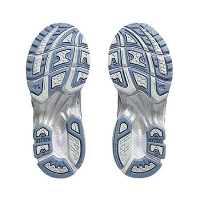 ASICS Gel Kayano 14 White Light Navy zool GEL demping en grip detail