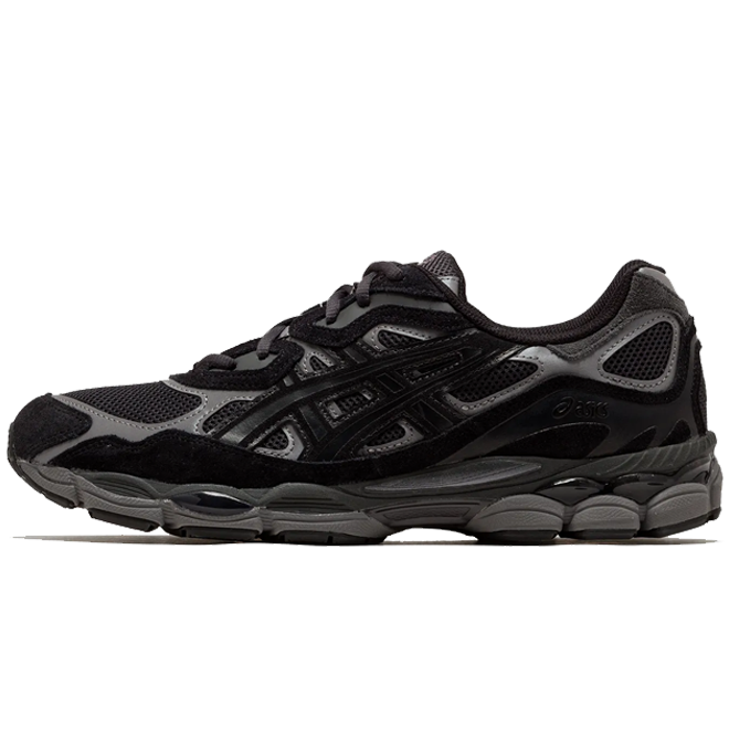 ASICS Gel-NYC Graphite Grey Black front view sneaker