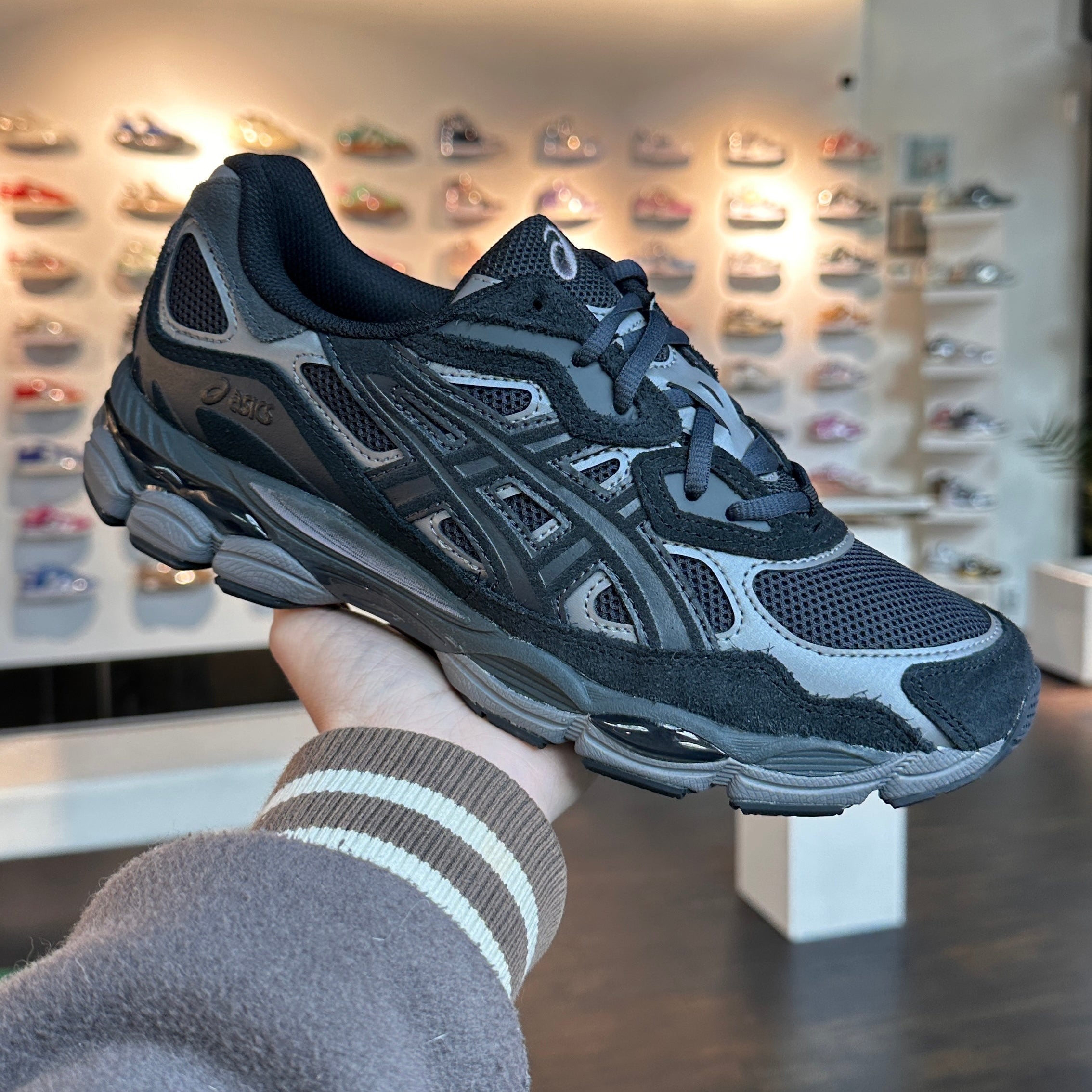 ASICS Gel-NYC Graphite Grey Black sneaker in-store real life