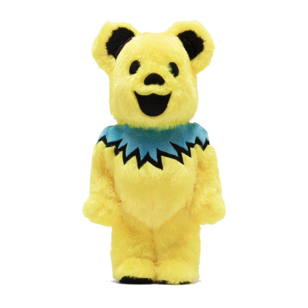 Bearbrick Grateful Dead Dancing Bears 400% Yellow figure front view