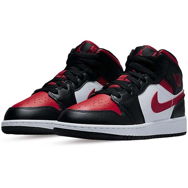 Jordan 1 mid Bred Toe GS