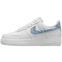 Nike Air Force 1 Low '07 Essential White Worn Blue Paisley