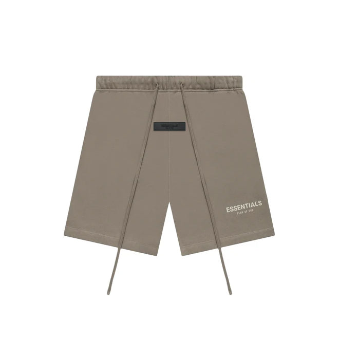 Fear of God Essentials Desert Taupe Summer Set short view taupe oversized t-shirt en short set